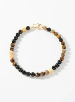 Large tiger's eye bead necklace