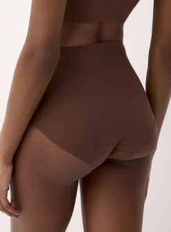 Laser-cut stretch high-waist classic hipster