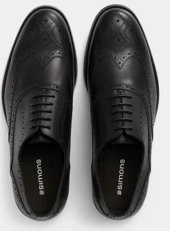 Leather brogue shoe