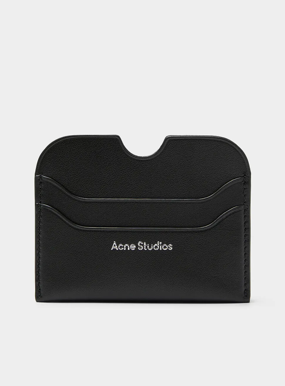 Leather logo card holder