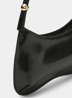 Le Bisou gblack leather handbag