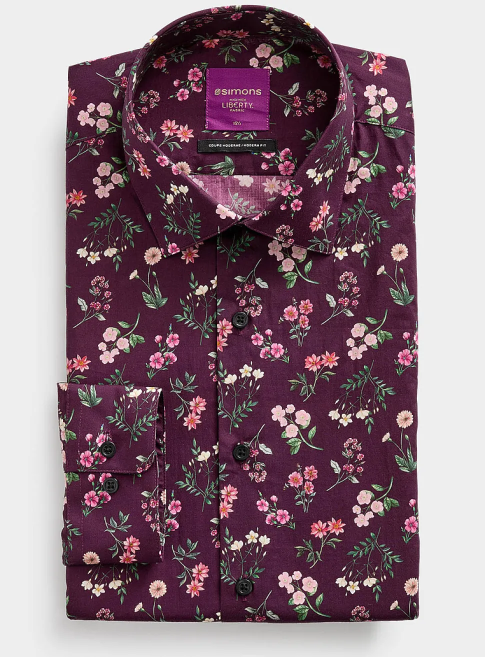 Liberty painterly floral shirt