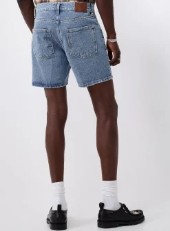 Light-blue denim short