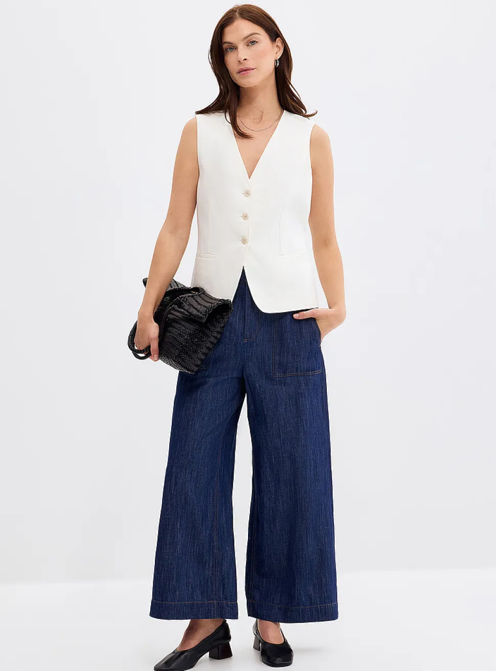 Lightweight cotton and linen jean