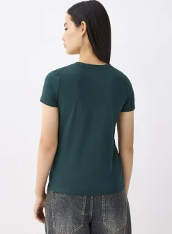 Lightweight jersey crew-neck tee