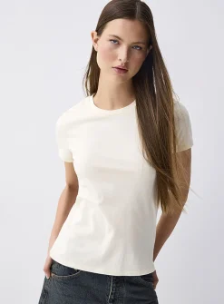 Lightweight jersey crew-neck tee