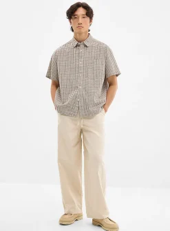 Linen-blend pant
