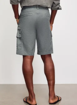 Linen cargo Bermudas