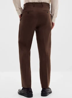 100% linen chocolate pant