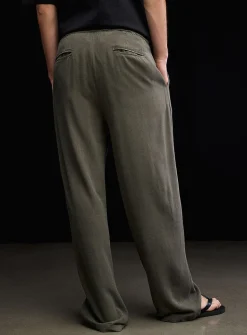 Linen-viscose easy pant