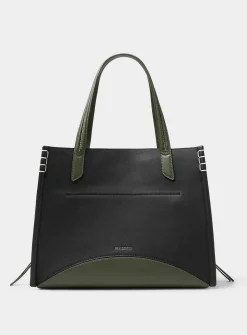 Loafer suede bucket bag