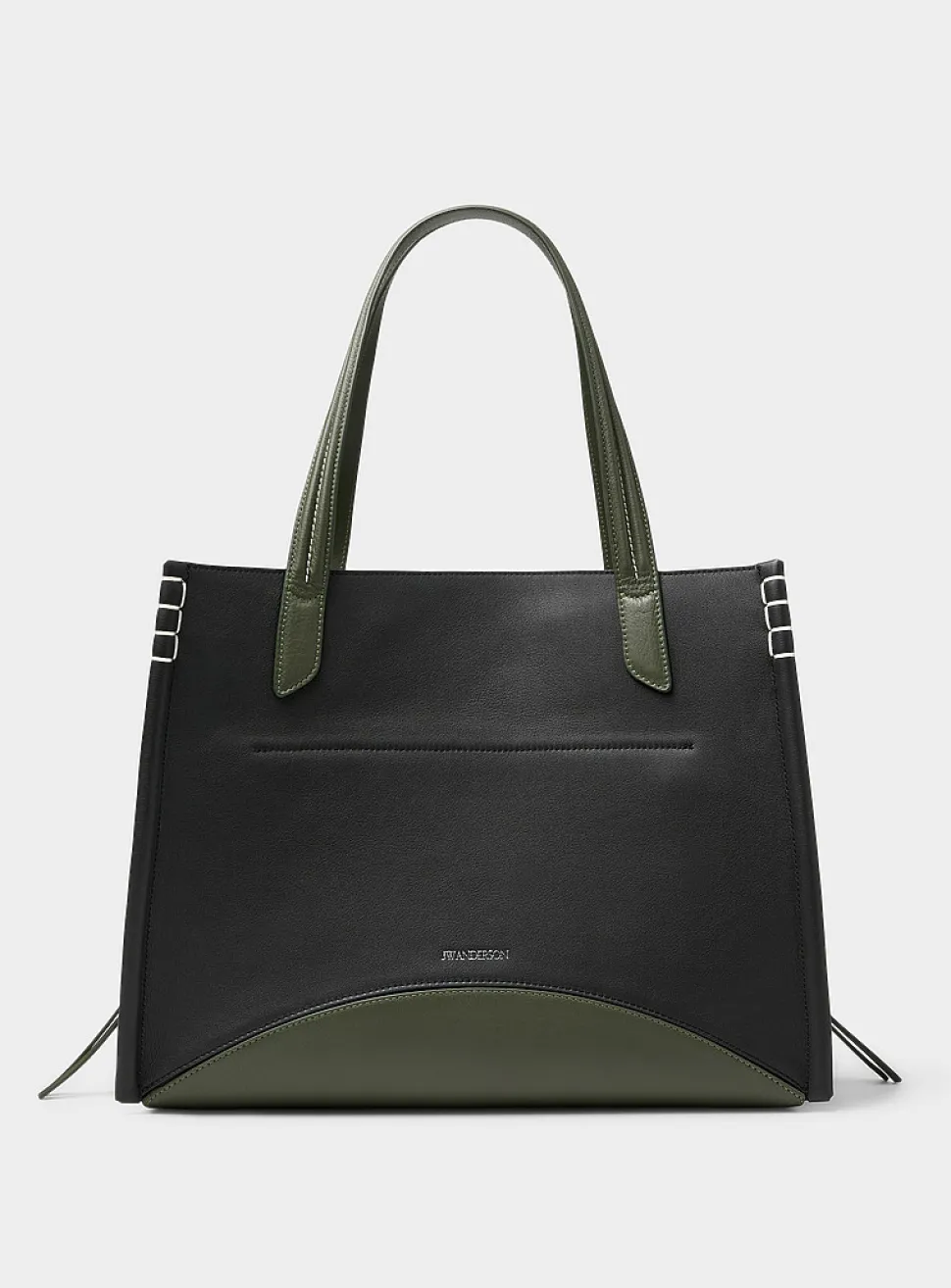 Loafer suede bucket bag