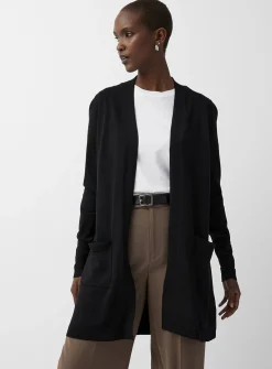 Long flowy open cardigan