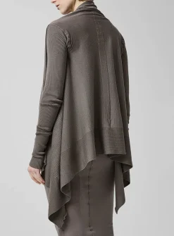 Long pure virgin wool cardigan