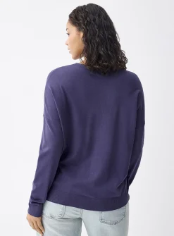 Loose crew-neck sweater
