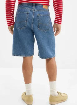 Loose denim Bermudas