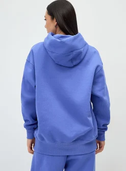 Loose drop-shoulder hoodie