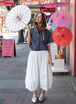 Loose fabric bloomer pant