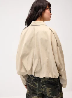 Loose-fit twill jacket