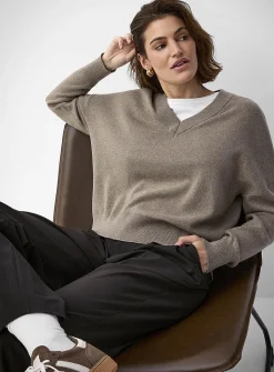 Loose pure cotton sweater