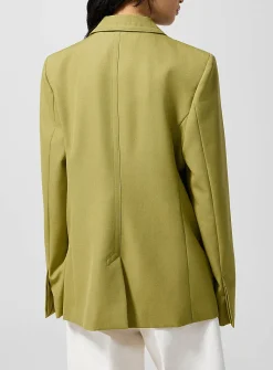 Loose pure virgin wool blazer