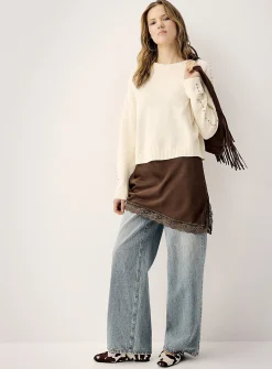 Loose studded sweater