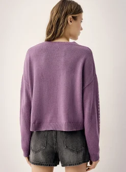 Loose studded sweater