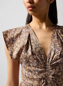 Lyndsay silk-blend dress