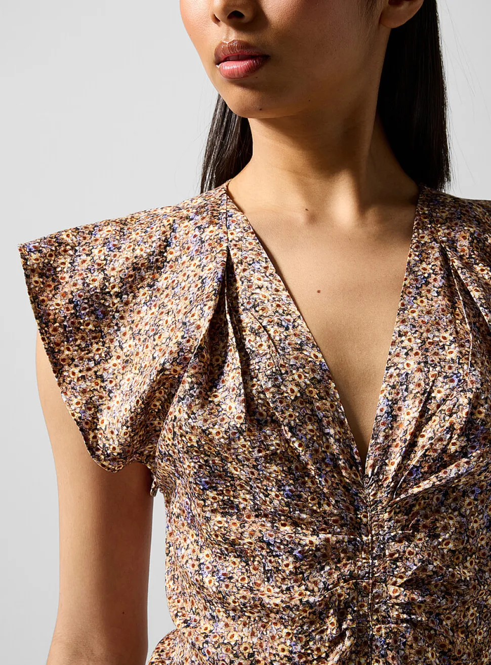 Lyndsay silk-blend dress