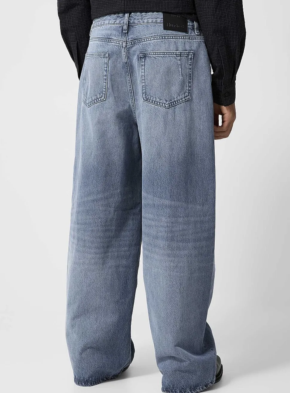 Lyon extra-wide-leg faded jean