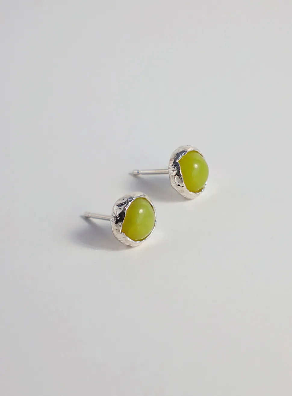Magnolia Drip sterling silver earrings