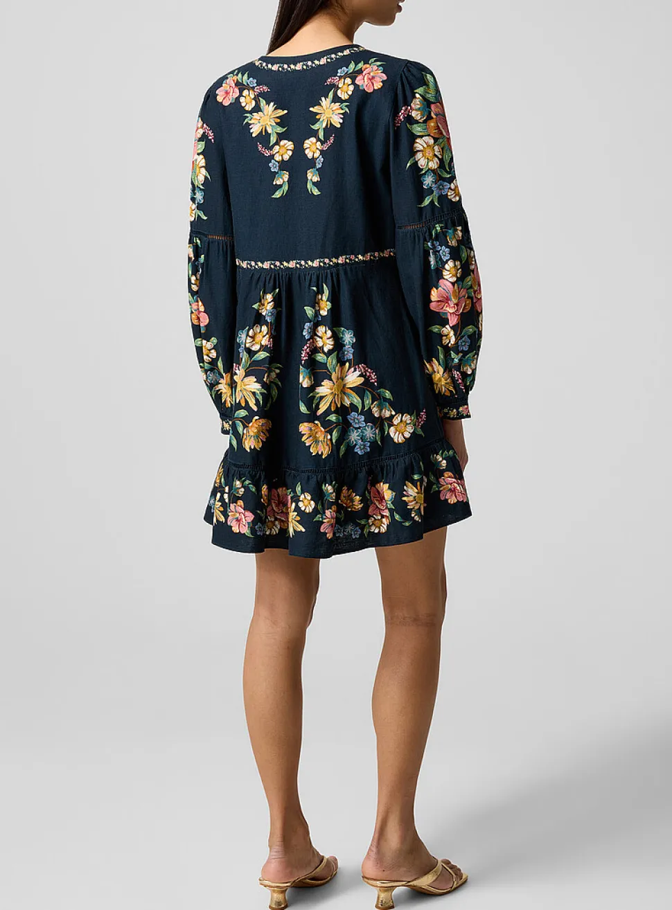 Maira floral print flowy minidress