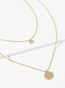 Mandala two-row necklace