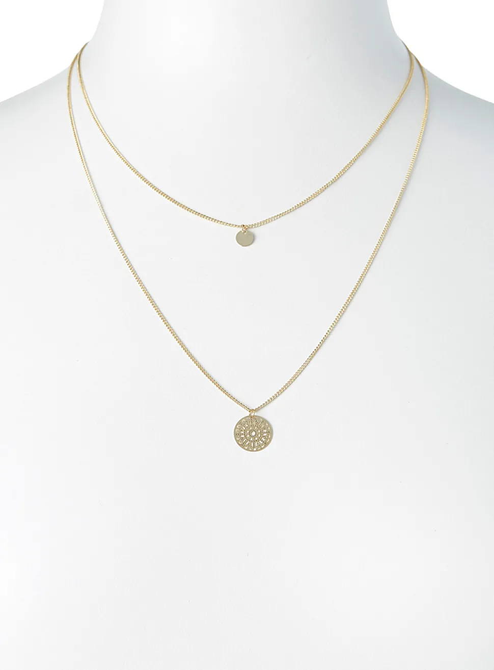 Mandala two-row necklace