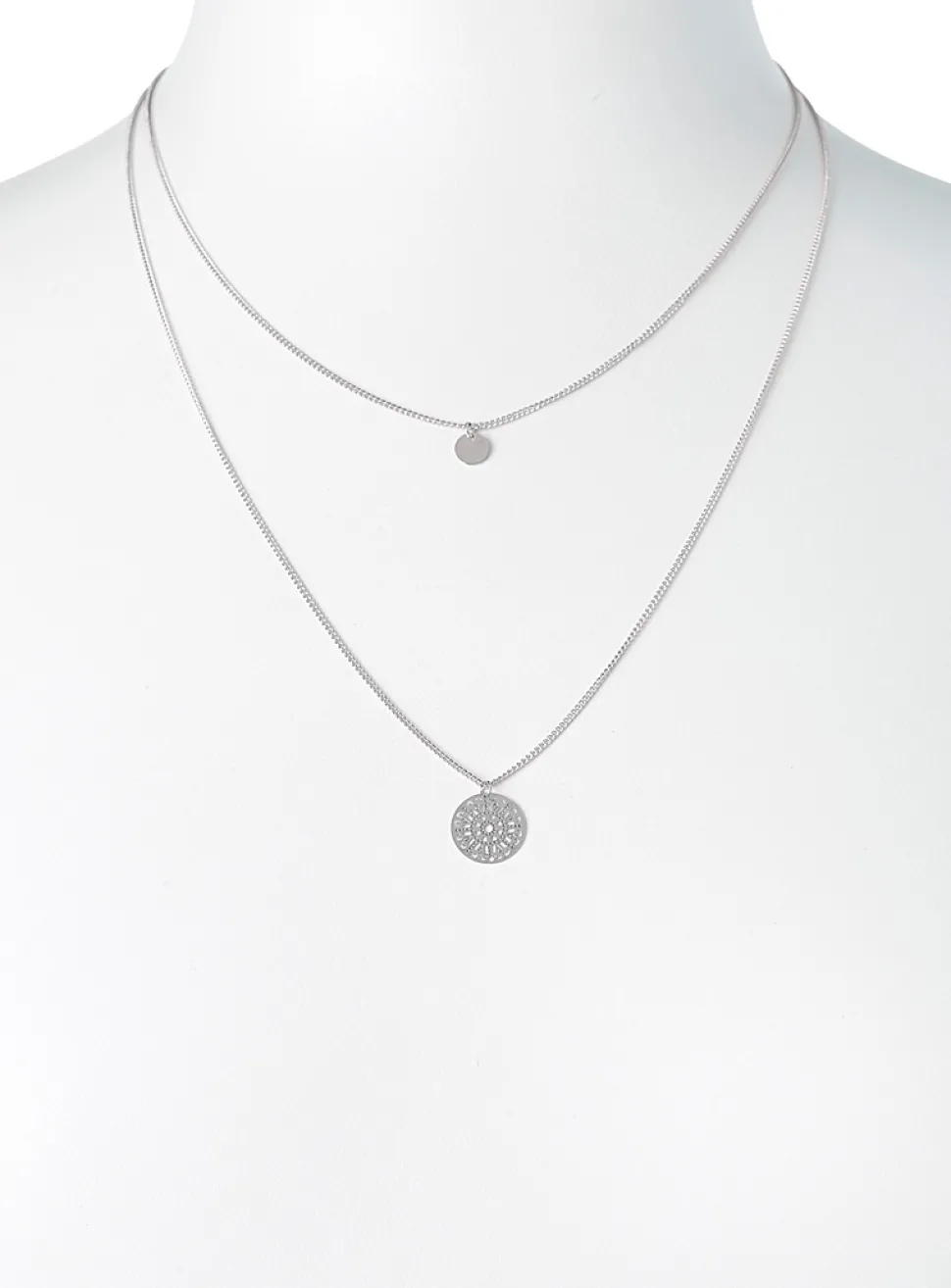 Mandala two-row necklace