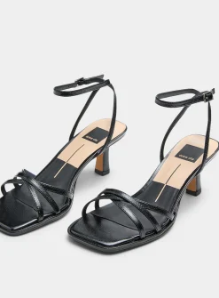 Manji crisscross straps heeled sandals