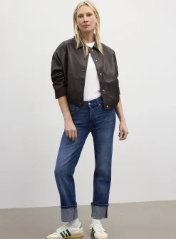 Mara sculpting cuffed jean