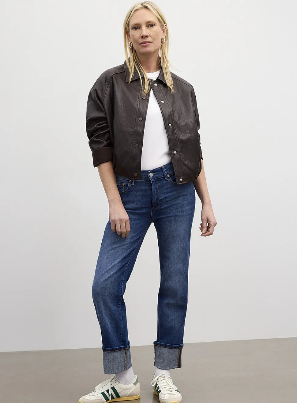Mara sculpting cuffed jean