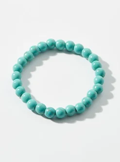 Marbled bead bracelet