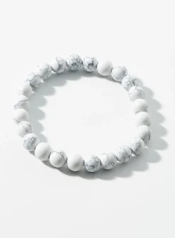 Marbled bead bracelet