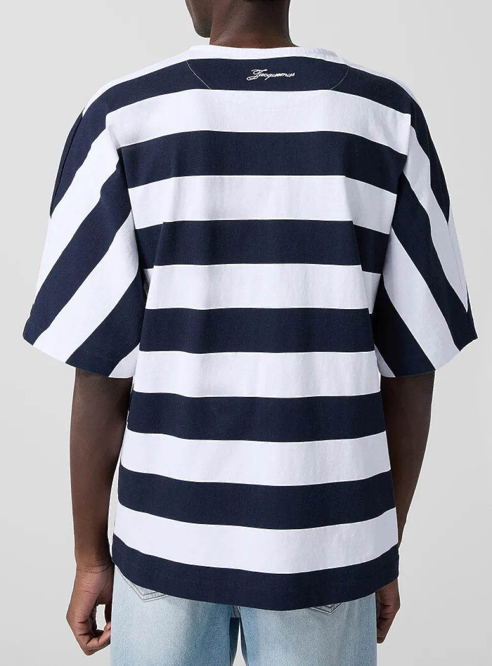 Marinière oversized striped Henley T-shirt