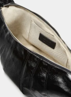 Medium Croissant coated fabric bag