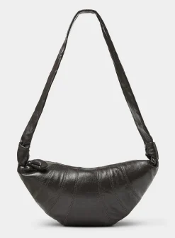 Medium Croissant coated fabric bag