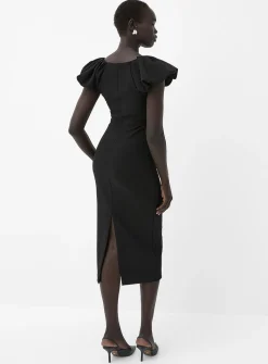 Mekanna puff-sleeve dress