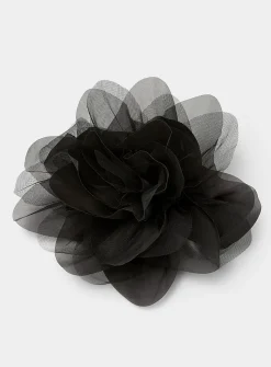 Mesh oversized flower clip