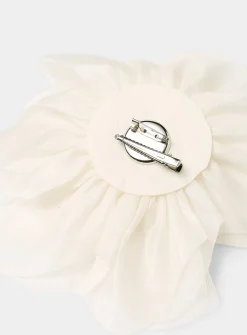 Mesh oversized flower clip