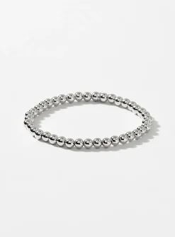 Metallic bead bracelet