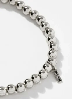 Metallic bead bracelet