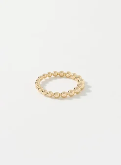 Metallic bead ring