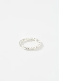 Metallic bead toe ring